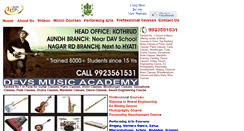Desktop Screenshot of devsmusicacademy.com